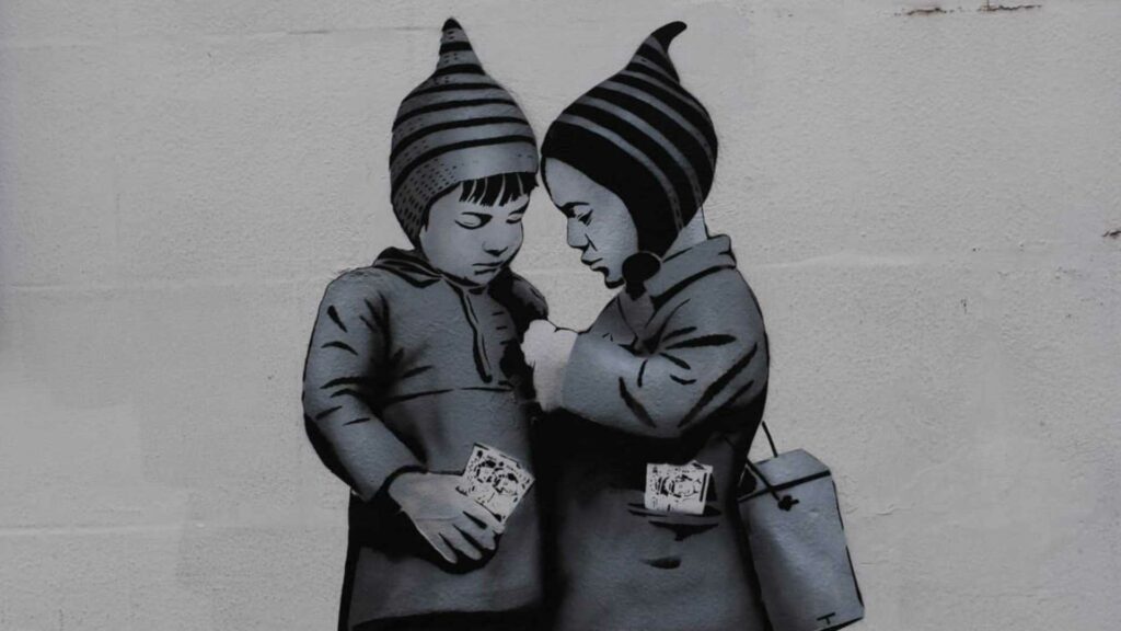 Une œuvre de Banksy